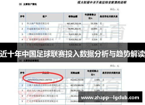 近十年中国足球联赛投入数据分析与趋势解读